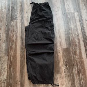 Jaded, London, medium black parachute pants/cargo